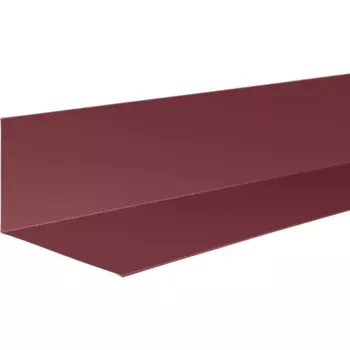 Планка примыкания верхняя 250x147 мм 2 м 0.4мм RAL 3005 Красный