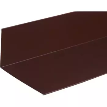 Планка примыкания верхняя 241x145 мм 2 м 0.4мм RAL 8017 Коричневый