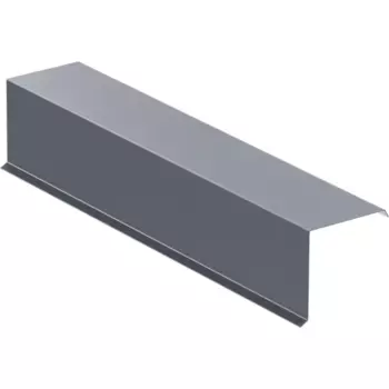 Планка торцевая 90x90x2000 мм 0.4 мм RAL 7024 темно-серый