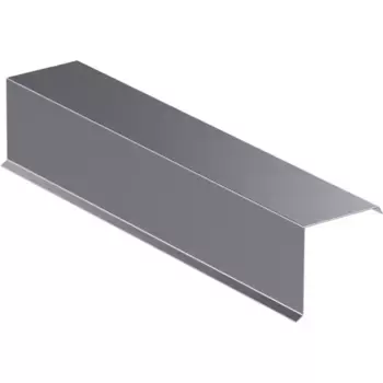Планка торцевая 90x90x2000 мм 0.4 мм оцинкованная
