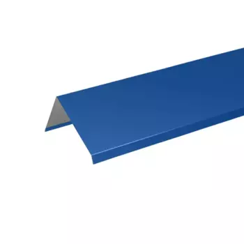 Планка ветровая для металлочерепицы 95x120 мм 2 м 0.4 мм RAL 5005 синий