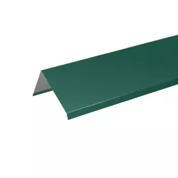 Планка ветровая для металлочерепицы 95x120 мм 2 м 0.4 мм RAL 6005 зеленый