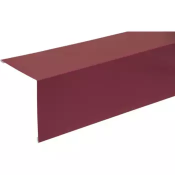 Планка угла наружного 110x110 мм 2 м 0.4мм RAL 3005 Красный