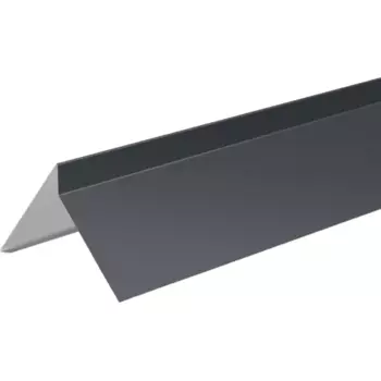 Планка ветровая для мягкой кровли 110x120x2000 мм 0.4 мм RAL 7024 серый