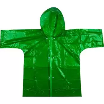 Плащ-дождевик детский ГП6-3-З цвет зеленый 6-8 лет