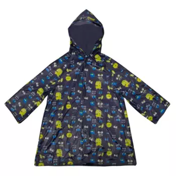 Плащ-дождевик детский Garden Show 466780 цвет синий с рисунком размер S