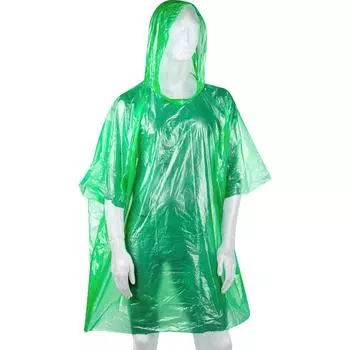 Плащ-дождевик пончо ГП1-3-З цвет зеленый размер универсальный