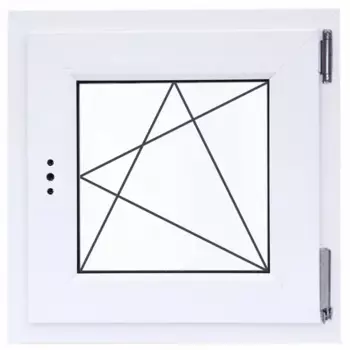 Пластиковое окно ПВХ Deceuninck одностворчатое 600x600 мм (ВхШ) однокамерный стеклопакет белый (с двух сторон)