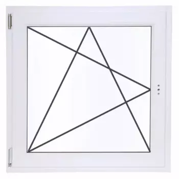 Пластиковое окно ПВХ Deceuninck одностворчатое 900x900 мм (ВхШ) однокамерный стеклопакет белый (с двух сторон)