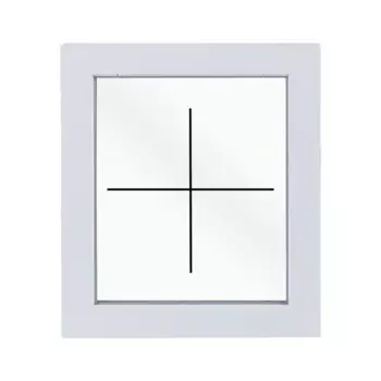 Пластиковое окно ПВХ глухое 430x400 мм (ВхШ) однокамерный стеклопакет