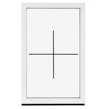 Пластиковое окно ПВХ Rehau 60 глухое 90/87.5x60 мм (ВхШ) двухкамерный белый (с двух сторон)