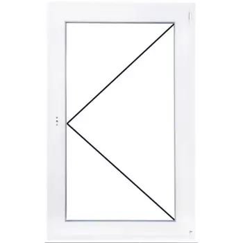 Пластиковое окно ПВХ Рехау 60 одностворчатое 100/97.5x60 мм (ВхШ) стекло 4 мм белый (с двух сторон)