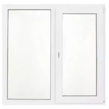 Пластиковое окно ПВХ Рехау 60 одностворчатое 120/117.5x120 мм (ВхШ) двухкамерный белый (с двух сторон)