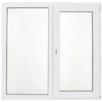 Пластиковое окно ПВХ Рехау 60 одностворчатое 120/117.5x100 мм (ВхШ) двухкамерный белый (с двух сторон)