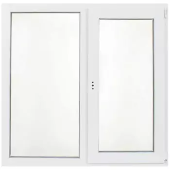 Пластиковое окно ПВХ Рехау 60 одностворчатое 130/127.5x120 мм (ВхШ) однокамерный белый (с двух сторон)