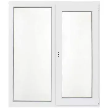 Пластиковое окно ПВХ Рехау 60 одностворчатое 130/127.5x100 мм (ВхШ) однокамерный белый (с двух сторон)