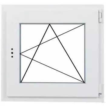 Пластиковое окно ПВХ Рехау 60 одностворчатое 60/57.5x60 мм (ВхШ) двухкамерный белый (с двух сторон)