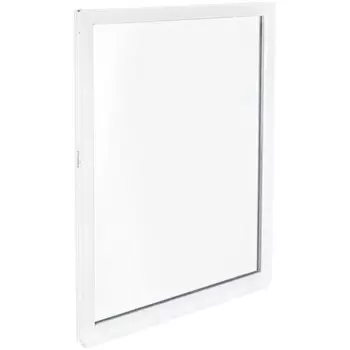 Пластиковое окно ПВХ Рехау 90x60 мм (ВxШ) однокамерный стеклопакет белый (с двух сторон)