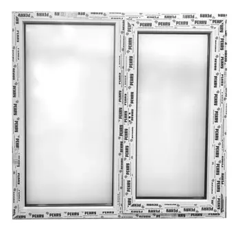 Пластиковое окно ПВХ Rehau Blitz 60 двухстворчатое 127x120 см (ВхШ) однокамерный стеклопакет белый (с двух сторон)