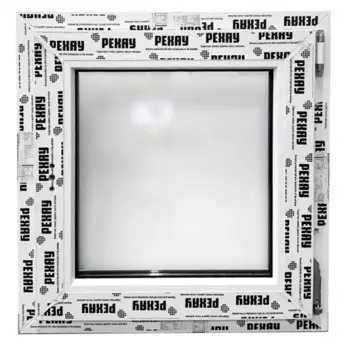 Пластиковое окно ПВХ Рехау Blitz 60 одностворчатое 62x60 см (ВхШ) однокамерный стеклопакет белый (с двух сторон)