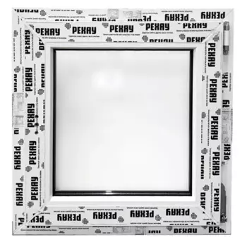 Пластиковое окно ПВХ Рехау Blitz 60 одностворчатое 57x60 см (ВхШ) однокамерный стеклопакет белый (с двух сторон)