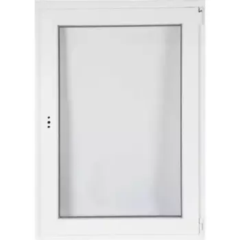 Пластиковое окно ПВХ Рехау одностворчатое 116x80 мм (ВxШ) однокамерный стеклопакет белый (с двух сторон)