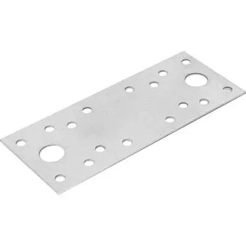 Пластина крепежная оцинкованная 130х2х53, 15 шт.