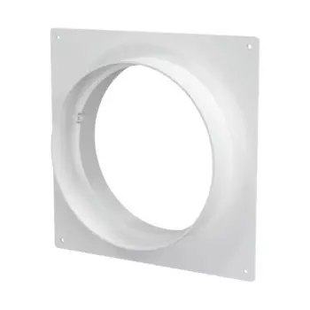 Пластина настенная с соединителем для круглых воздуховодов Fonet D150 мм пластик