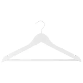 Плечики для одежды Konsensa 44.5 см с покрытием soft touch дерево цвет белый