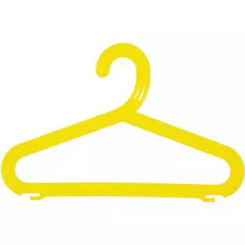 Плечики малые 318x204x4 мм полипропилен цвет жёлтый