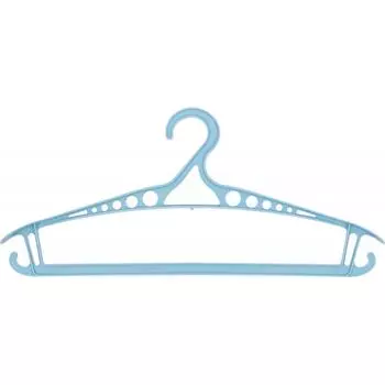 Плечики размер 48-50 425x188x32 мм полипропилен цвет голубой