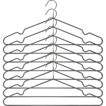 Плечики Spaceo 40.5 см металл/ПВХ цвет гранит 8 шт