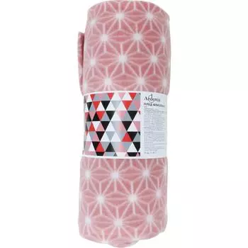 Плед "Aristo",130х170 см, флис, цвет розовый