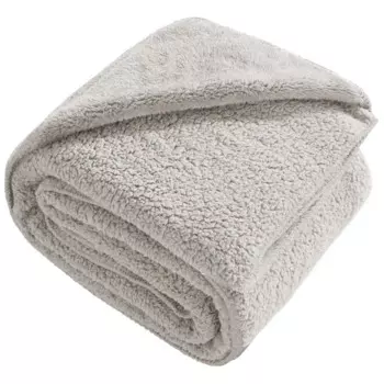 Плед Barro 180x200 см велсофт цвет серо-бежевый