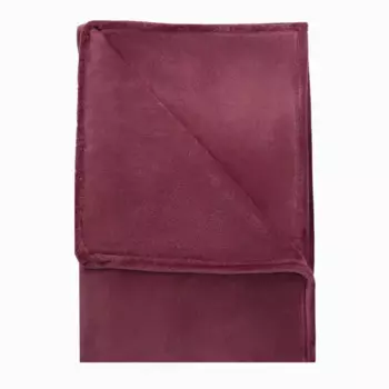 Плед Flandria 200x220 см микрофибра цвет темно-бордовый