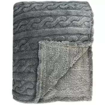 Плед Homely 200x220 см микрофибра цвет серый