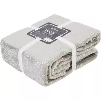 Плед "Imon" 200x200 см фланель цвет серый