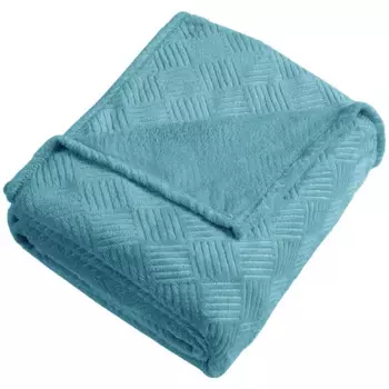 Плед Irkutsk 180x200 см велсофт цвет бирюзовый