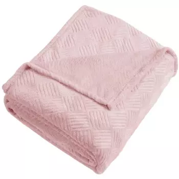 Плед Irkutsk 180x200 см велсофт цвет розовый