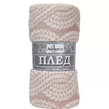 Плед «Лиана» 140х200 см микрофибра цвет розовый