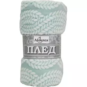 Плед «Лиана» 140х200 см микрофибра цвет зелёный