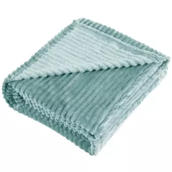 Плед Line 150x200 см велсофт цвет голубой Celadone 4