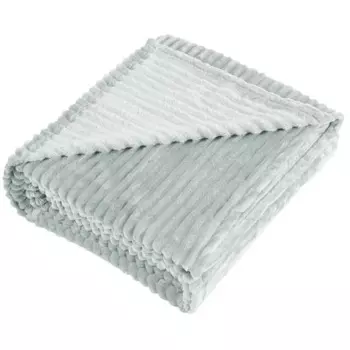 Плед Line 150x200 см велсофт цвет светло-серый Smoke 6