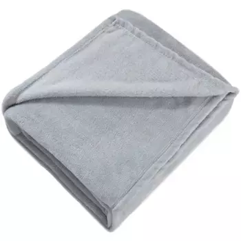 Плед Orel 140x200 см велсофт цвет светло-серый