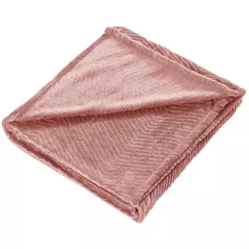 Плед Peru 140x200 см велсофт цвет терракотовый