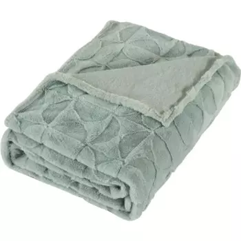 Плед Shapes 140x200 см велсофт цвет зеленый