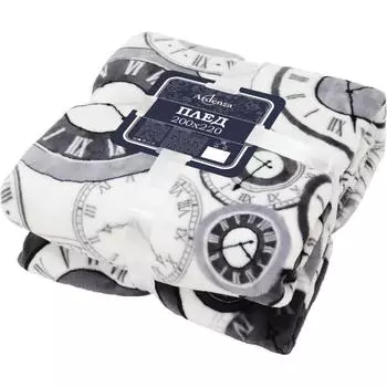 Плед Time 200x220 см микрофибра цвет серый