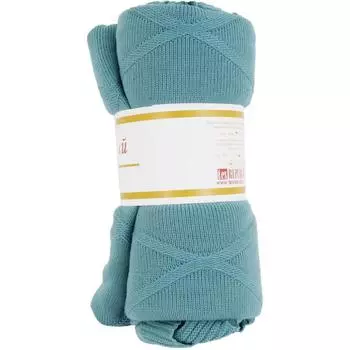 Плед вязаный 150x200 см акрил цвет голубой