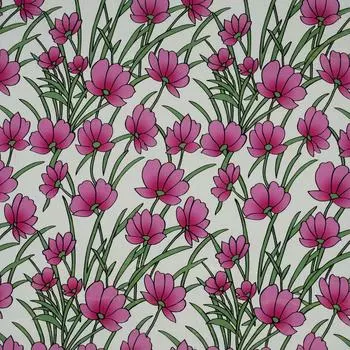 Пленка самоклеящаяся «Цветы» 9256, 0.45х2 м, витраж