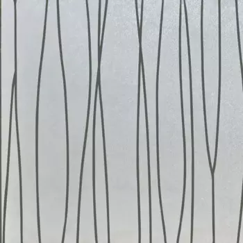 Пленка самоклеящаяся Витраж Полосы 45x2 м цвет белый 180 мкр